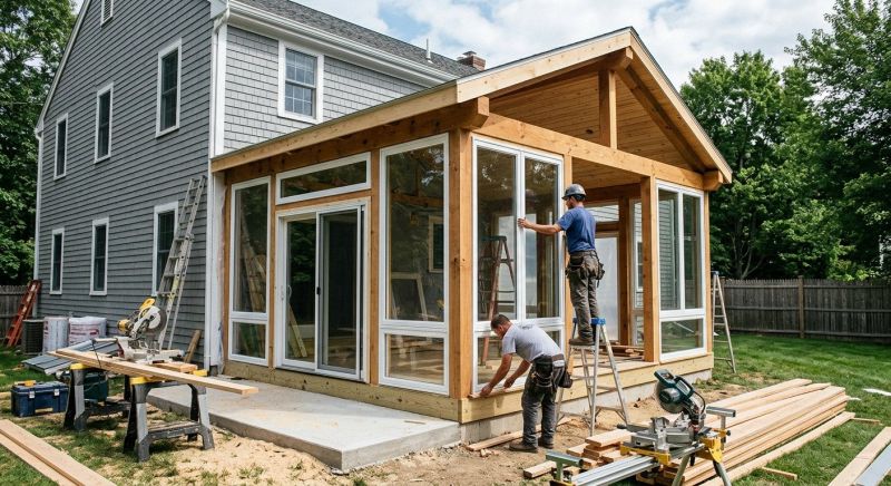 Enclosed Porch Construction in Dallas, TX