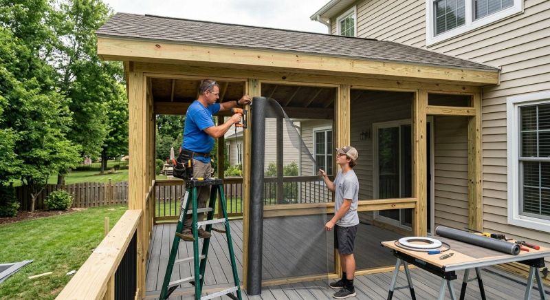Porch Enclosure Installation in Dallas, TX