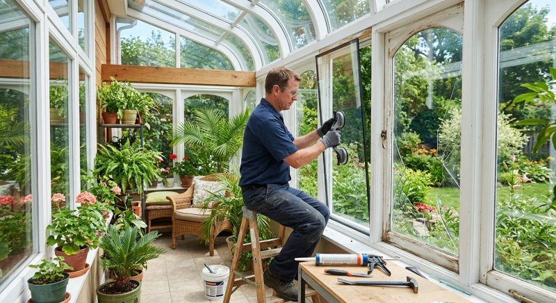 Sunroom Glass Repair in Asheville, NC