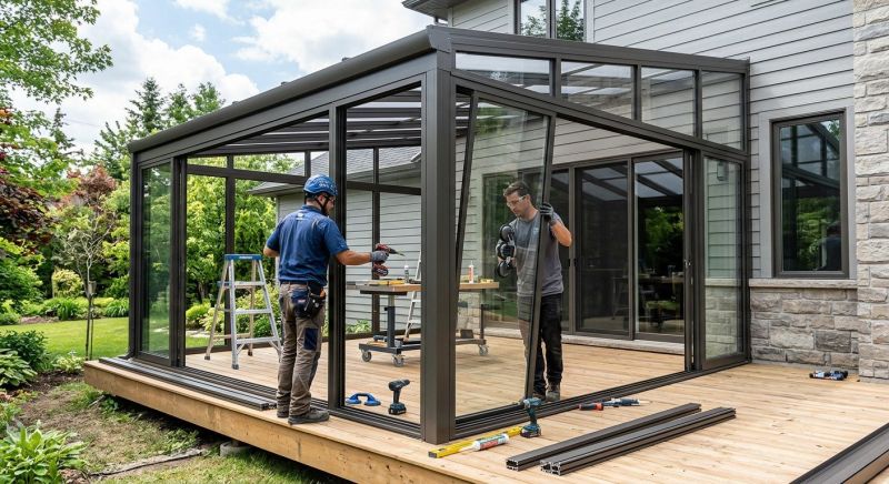 Deck Enclosure Installation in Dallas, TX