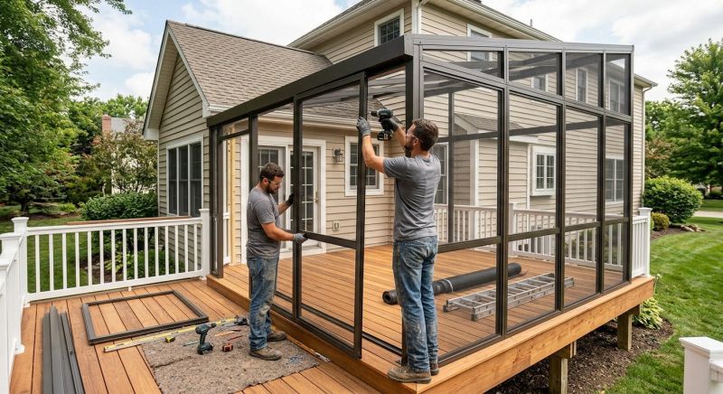 Enclosed Deck Installation in Dallas, TX