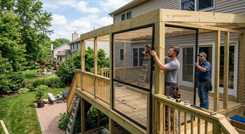 Enclosed Deck Installation in Boulder, CO