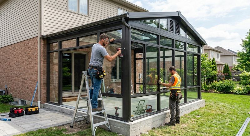 Enclosed Patio Installation in Dallas, TX